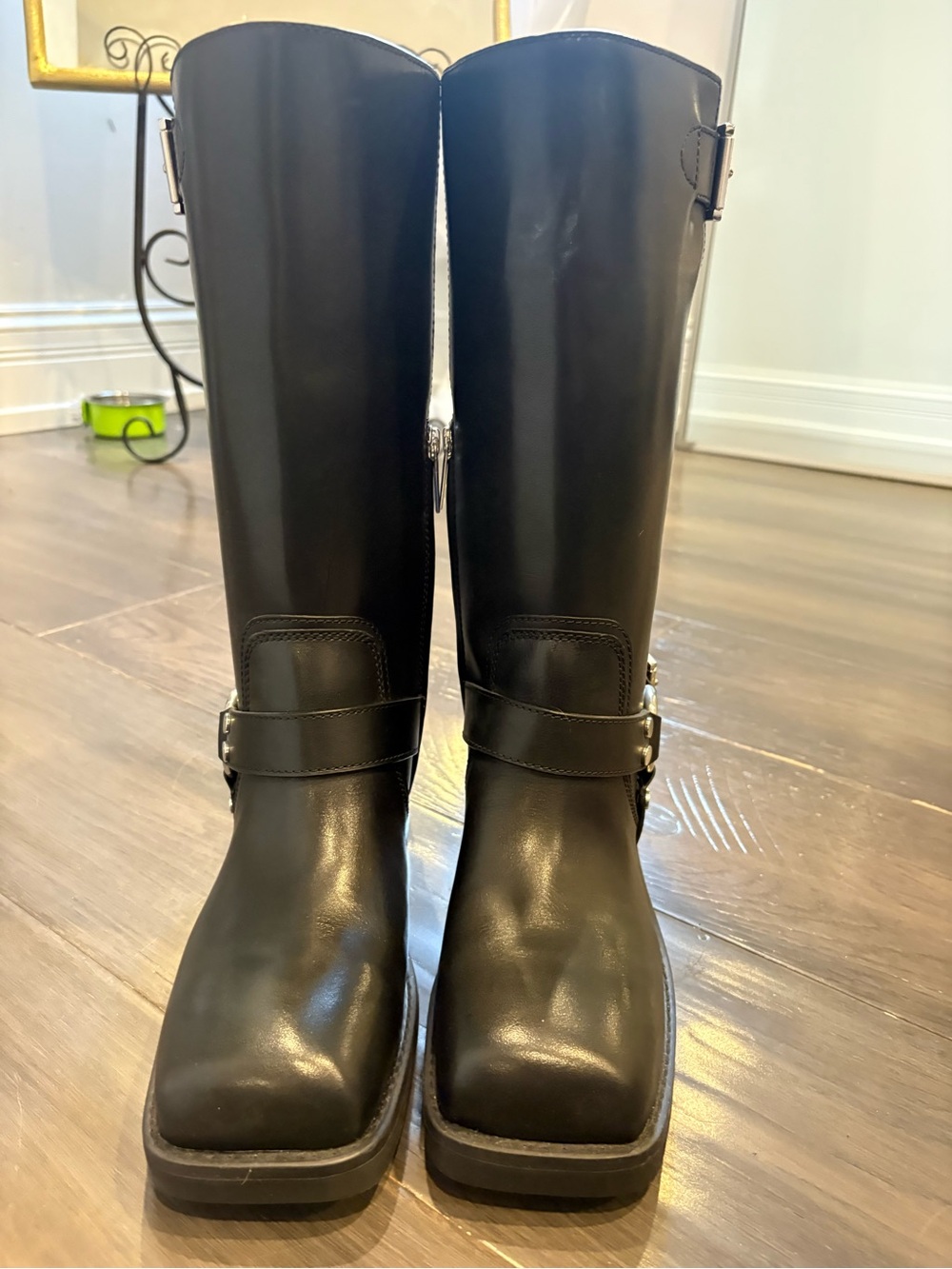 Michael Kors Crosby Leather Moto Boots - Picture 2 of 5